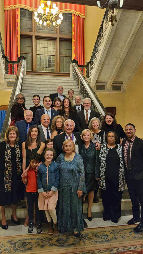 Jos Feliciano and family and friends