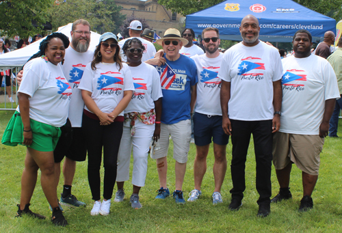 Cleveland City Council members at Puerto Rican Festival