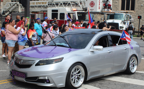 Cool car in the 2023 Cleveland Puerto Rican Parade