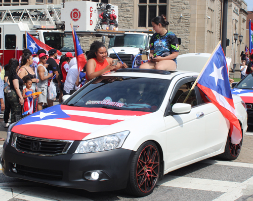 Cool car in the 2023 Cleveland Puerto Rican Parade