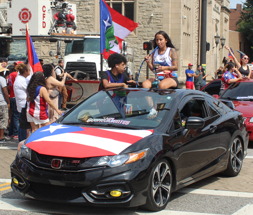 Cool car in the 2023 Cleveland Puerto Rican Parade