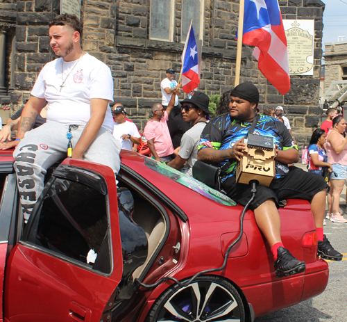 Cool car in the 2023 Cleveland Puerto Rican Parade