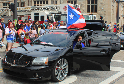 Cool car in the 2023 Cleveland Puerto Rican Parade