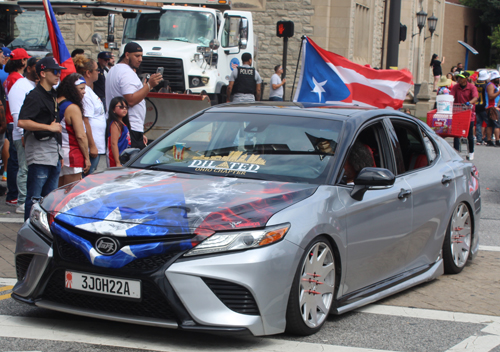 Cool car in the 2023 Cleveland Puerto Rican Parade