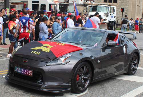 Cool car in the 2023 Cleveland Puerto Rican Parade