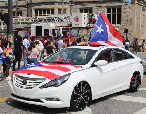 Cool car in the 2023 Cleveland Puerto Rican Parade