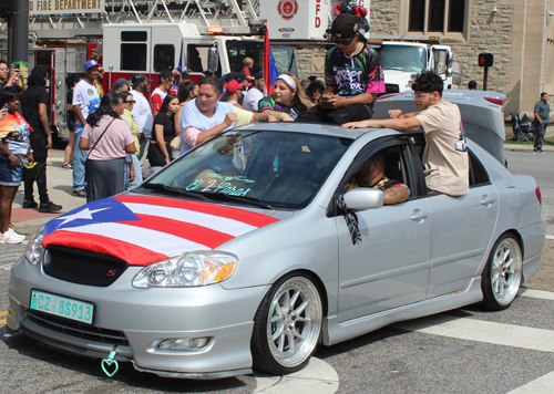 Cool car in the 2023 Cleveland Puerto Rican Parade