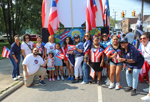 People at the 2025 Cleveland Puerto Rican Parade and Festival