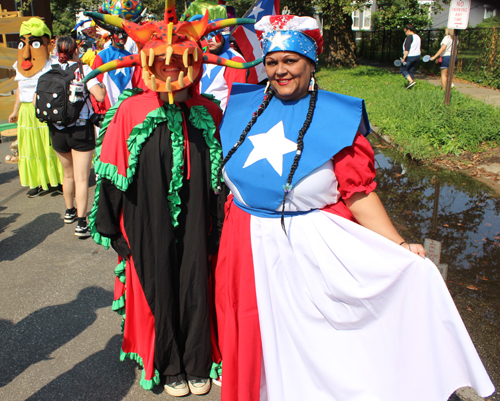 People at the 2025 Cleveland Puerto Rican Parade and Festival