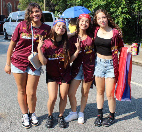 Girls at the 2025 Cleveland Puerto Rican Parade and Festival