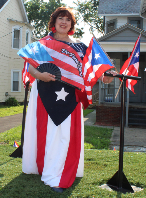 People at the 2025 Cleveland Puerto Rican Parade and Festival