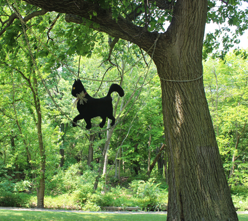 Pushkin cat in Russian Cultural Garden