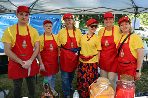 Volunteers at Ivan Kupala in Russian Cultural Garden in Cleveland