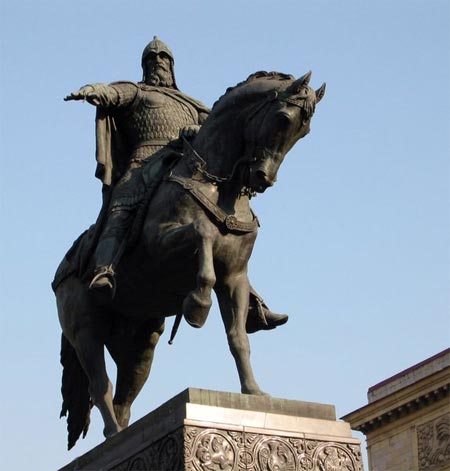 Memorial for George the Long-Armed, founder of Moscow, in Moscow, Russia - Monument to the city's founder, Yury Dolgoruky