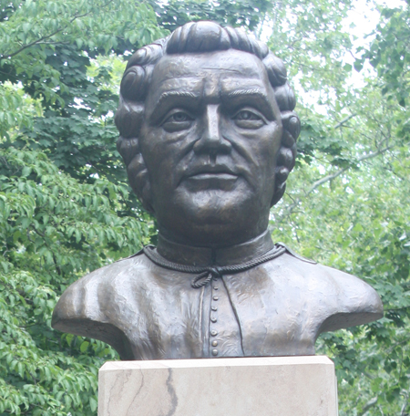 Bust of Aleksander Duchnovic in Rusyn Garden