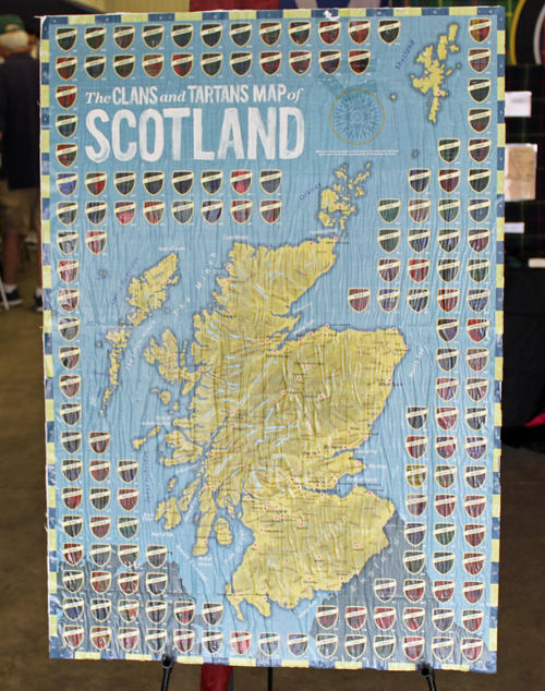 Map of Clans of Scotland