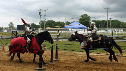 Knights of Valour joust at Ohio Scottish Games and Celtic Festival