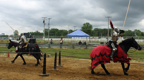 Knights of Valour joust at Ohio Scottish Games and Celtic Festival