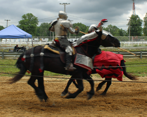 Knights of Valour joust at Ohio Scottish Games and Celtic Festival