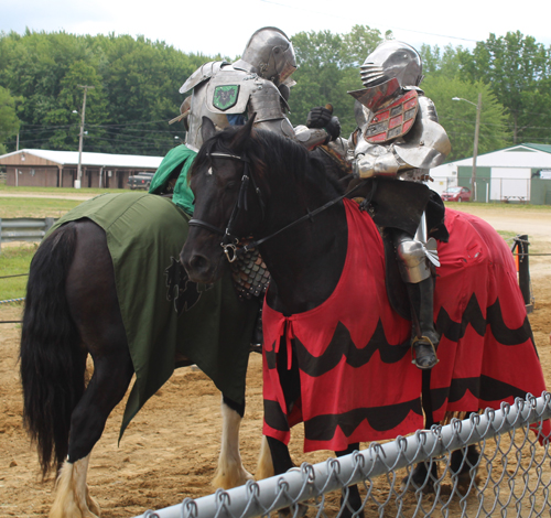 Knights of Valour on horseback