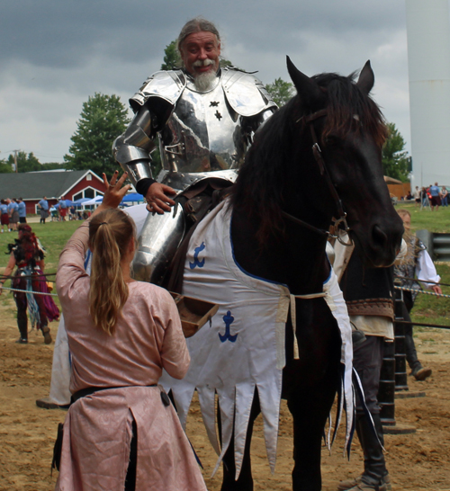 Knights of Valour on horseback