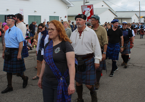 The Grand Parade at the 2023 Ohio Scottish Games and Celtic Festival