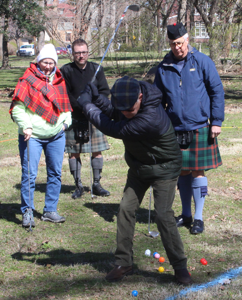 Golf game at Scottish Cultural Garden Tartan Day