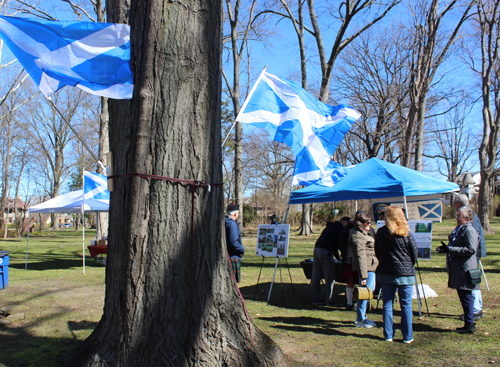 Scottish Cultural Garden Tartan Day flags