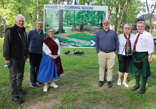 Scottish Cultural Garden Groundbreaking attendees