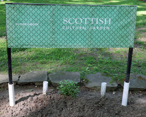 Scottish Cultural Garden sign