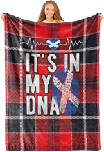 Scottish Tartan Throw Blanket 