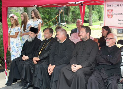 Clergy at Djokovic ceremony