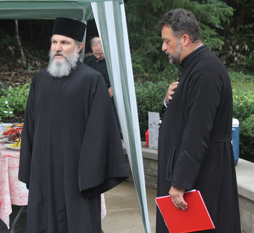 Serbian monk and Father Kosir