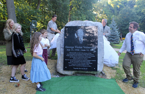 Voinovich monument unveiling in Serbian Cultural Garden