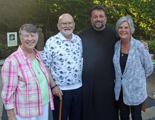 Dorothy and Sam Coso, Fr. Dragoslav Kosic and Mayor Georgine Welo