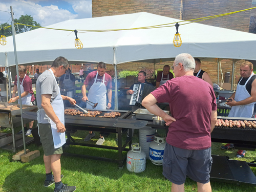 Food at Serbian Festival at St. Sava's