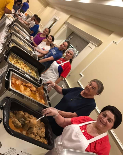Food at Serbian Festival at St. Sava's