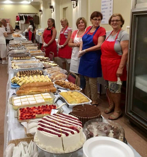 Food at Serbian Festival at St. Sava's