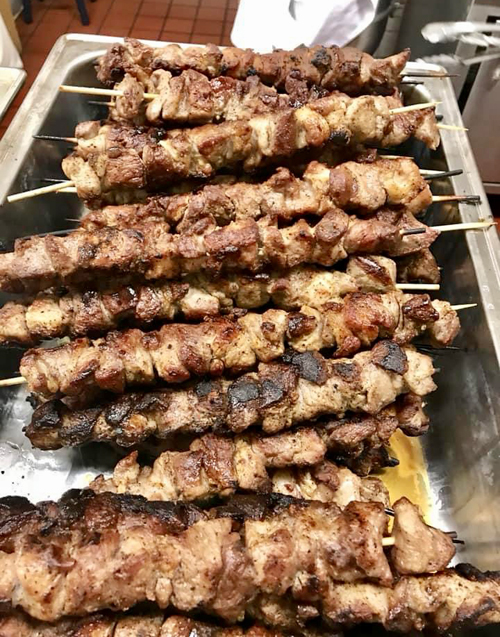 Food at Serbian Festival at St. Sava's