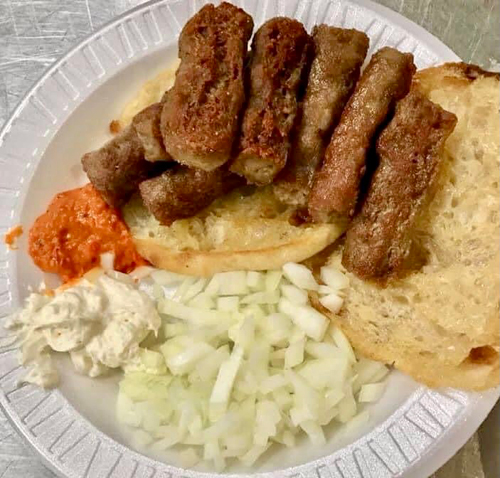 Food at Serbian Festival at St. Sava's