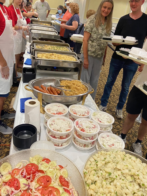 Food at Serbian Festival at St. Sava's