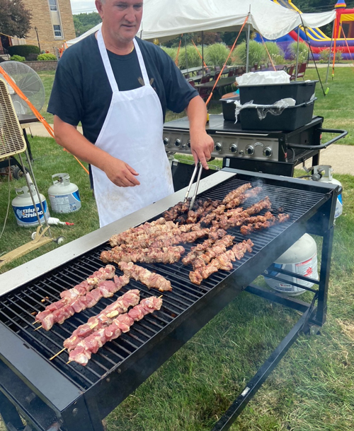 Food at Serbian Festival at St. Sava's