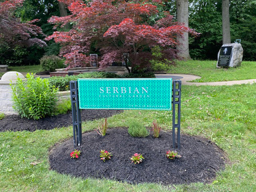 Serbian Cultural Garden Cleanup