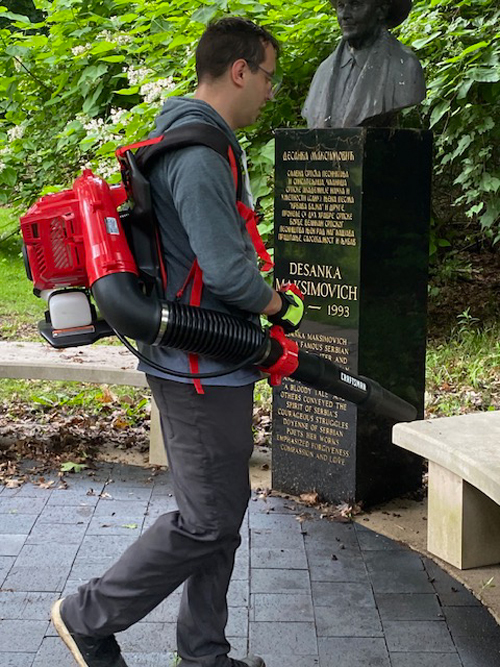 Serbian Cultural Garden Cleanup