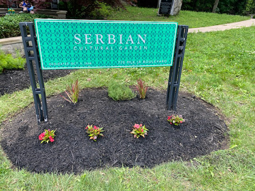 Serbian Cultural Garden Cleanup