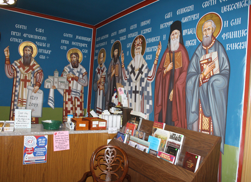 Saint Sava Serbian festival display