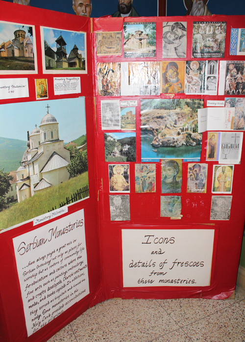 Saint Sava Serbian festival display