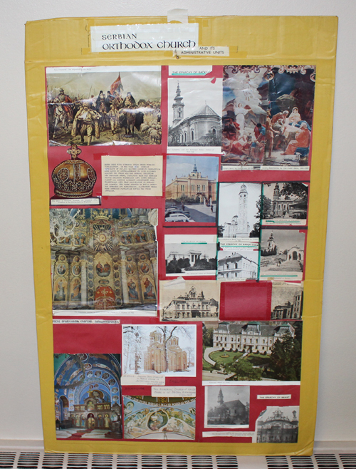 Saint Sava Serbian festival display