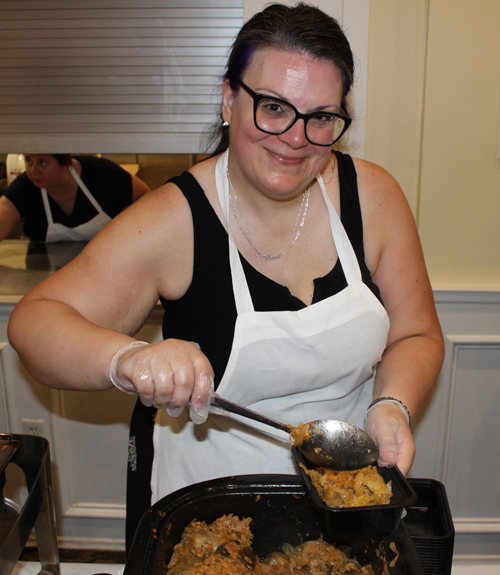 Saint Sava Serbian festival volunteers serving food