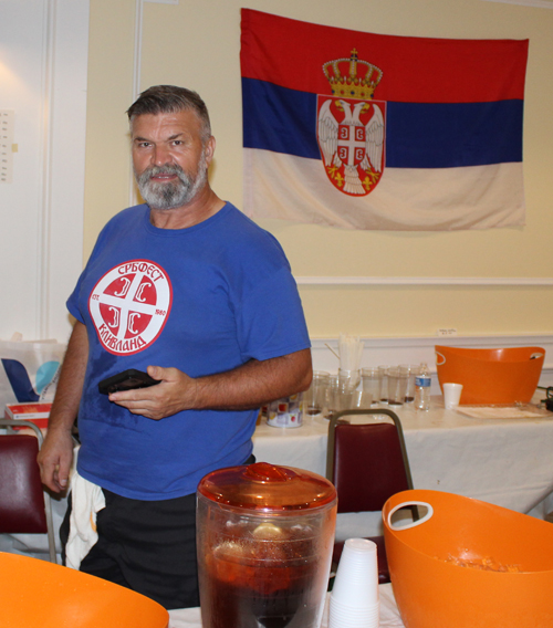 Saint Sava Serbian festival volunteers serving food